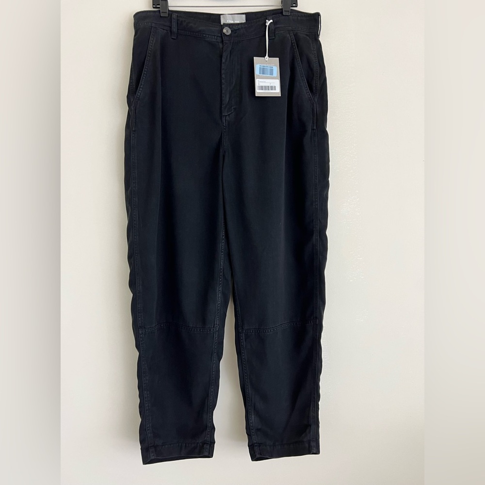 NWT Everlane The Tencel Relaxed Chino in Black Size 14 - Picture 3 of 13